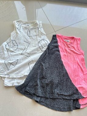 Nununu Pink & Charcoal A-Line Flair Dress